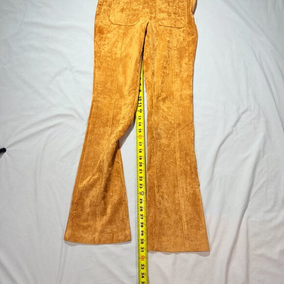 Blank NYC Sueded finish Pants 27 gold Boot Cut Stretch - Picture 8 of 9